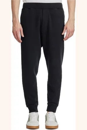 Dsquared2 Spodnie, Mężczyzna, Czarny, L, Bawełna, Spodnie dresowe Relaxed Jogger Dean Style