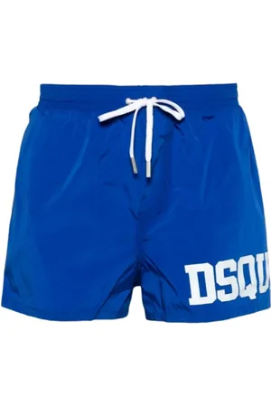 Dsquared2 Stroje kąpielowe, Mężczyzna, Niebieski, 2XL, Nylon, Nylonowa Odzież Plażowa