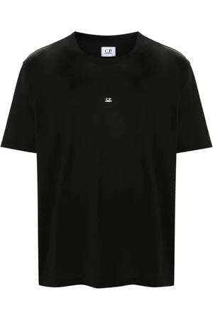C.P. Company Koszulki, Mężczyzna, Czarny, S, Bawełna, Czarny T-Shirt