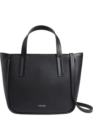 Calvin Klein Torebki, Kobieta, Czarny, ONE SIZE, Bawełna, Refine Mini Tote Bag