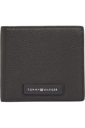 Tommy Hilfiger Akcesoria, Mężczyzna, Czarny, ONE SIZE, Eleganckie Portfele i Etui na Karty