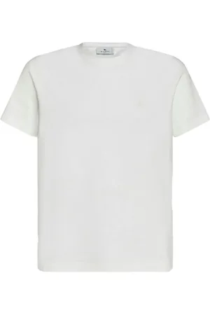 Etro Koszulki, Mężczyzna, Biały, S, Bawełna, Casualowy bawełniany T-shirt