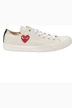 Comme des Garçons Buty, Kobieta, Beżowy, 36 EU, Sneakersy Płócienne z Noskiem i Sznurowaniem