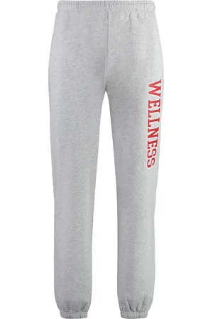 Sporty & Rich Spodnie, Mężczyzna, Szary, S, Bawełna, Wellness Ivy Oversized-Fit Spodnie Dresowe