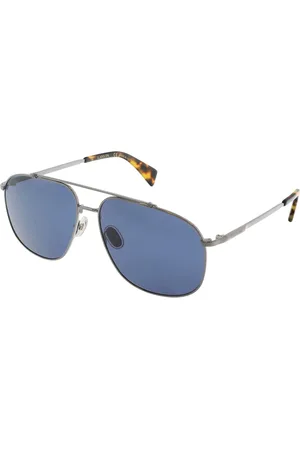 Lanvin Akcesoria, Mężczyzna, Szary, ONE SIZE, Metalowe okulary przeciwsłoneczne Aviator