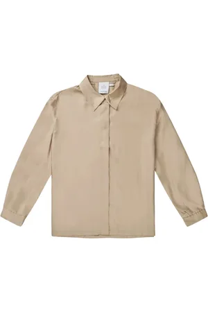 Munthe Bluzki, Kobieta, Beżowy, L, Silk Classic Shirt