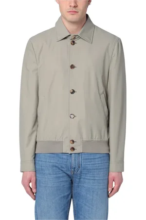 Brunello Cucinelli Kurtki, Mężczyzna, Zielony, L, Stylowa Kurtka Bomber