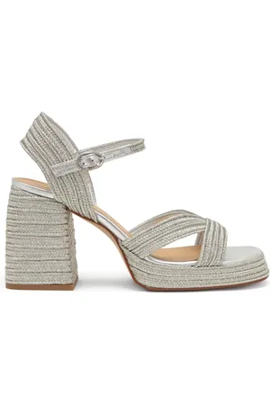 Castaner Buty, Kobieta, Żółty, 37 EU, Sandały z 10 cm obcasem