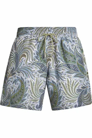 Etro Stroje kąpielowe, Mężczyzna, Niebieski, M, Poliester, Niebieskie szorty kąpielowe w paisley
