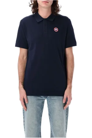 Canada Goose Koszulki, Mężczyzna, Niebieski, S, Bawełna, Koszulka Polo Beckley