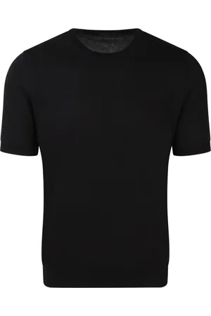 TAGLIATORE Koszulki, Mężczyzna, Czarny, L, Bawełna, Josh Bawełniany Sweter T-Shirt