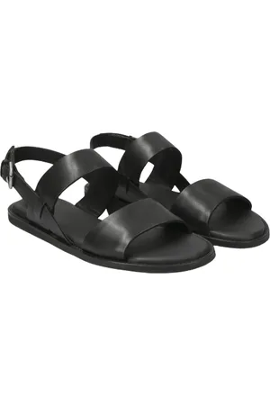 Clarks Buty, Kobieta, Czarny, 37 EU, Skóra, Klapki Karsea Strap Flat