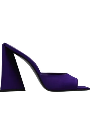 The Attico Buty, Kobieta, Fioletowy, 37 1/2 EU, Satyna, Sandały na wysokim obcasie Devon Satin