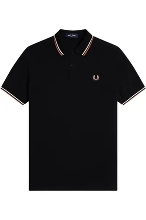 Fred Perry Koszulki, Mężczyzna, Czarny, XL, Bawełna, Polo Shirt