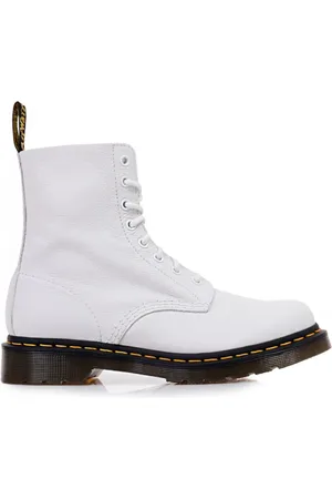 Dr. Martens Buty, Kobieta, Biały, 36 EU, Skóra, Skórzane Botki na Platformie Optical