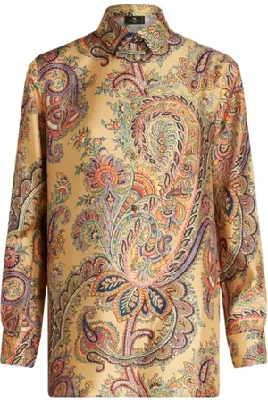 Etro Bluzki, Kobieta, Wielobarwność, 2XS, Jedwabna koszula