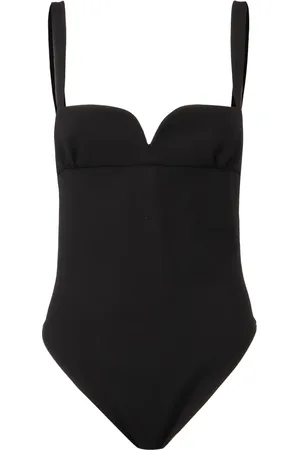 MAGDA BUTRYM Koszulki, Kobieta, Czarny, S, Sweetheart Wool Bodysuit