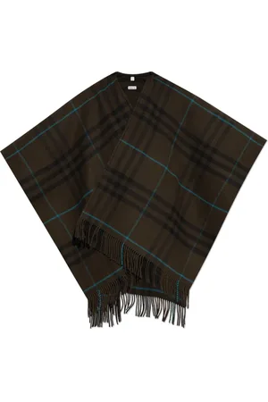 Burberry Kurtki, Kobieta, Wielobarwność, ONE SIZE, Wełna, Wełniane Poncho