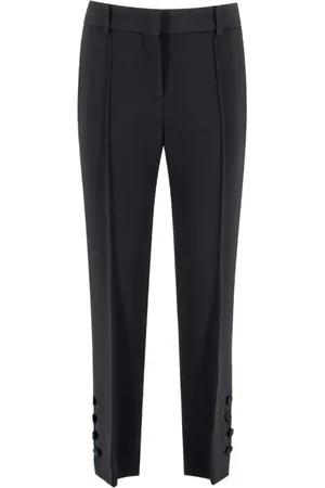 ERMANNO SCERVINO Spodnie, Kobieta, Czarny, S, Spodnie Capri Cut Cady