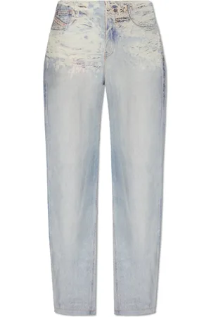 Diesel Jeansy, Kobieta, Niebieski, M, Denim, Spodnie P-Sarky