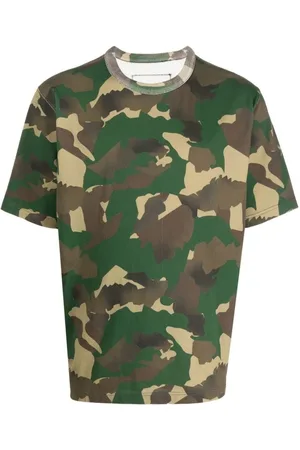 Heron Preston Koszulki, Mężczyzna, Zielony, M, Bawełna, Bawełniana koszulka T-Shirt Camo