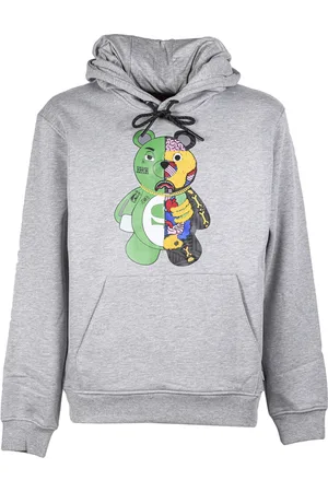 Sprayground Bluzy, Mężczyzna, Szary, L, Bawełna, Bluza z kapturem Anatomy Bear