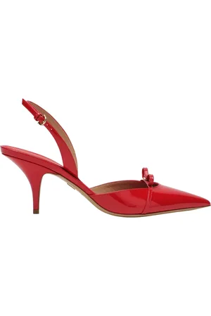 Salvatore Ferragamo Buty, Kobieta, Czerwony, 37 1/2 EU, Czółenka Gylla na niskim obcasie