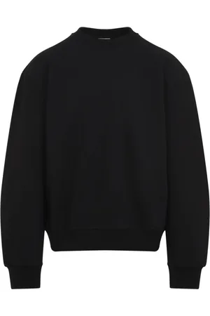 DRIES VAN NOTEN Swetry, Mężczyzna, Czarny, M, Bawełna, Sweter Harson