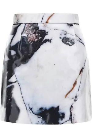 Roberto Cavalli Spódnice, Kobieta, Wielobarwność, S, Monochromatyczna Spódnica z Marmurem