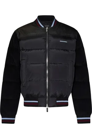 Dsquared2 Kurtki, Mężczyzna, Czarny, L, Bawełna, Kurtka puchowa Mixed Puffer