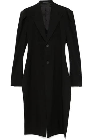 YOHJI YAMAMOTO Płaszcze, Mężczyzna, Czarny, M, Premiumowa Kamizelka Wełniana