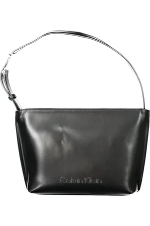 Calvin Klein Torebki, Kobieta, Czarny, ONE SIZE, Poliester, Damska torebka na ramię z zamkiem błyskawicznym