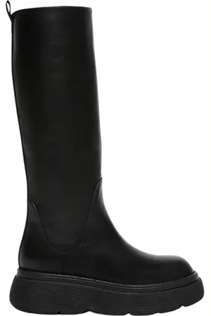 Max Mara Buty, Kobieta, Czarny, 40 EU, Skóra, Wysokie kozaki