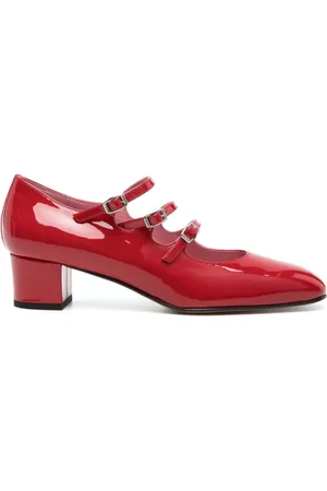 Carel Buty, Kobieta, Czerwony, 40 EU, Skóra, Mary Janes Kina