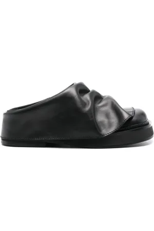 The Attico Buty, Kobieta, Czarny, 37 EU, Skóra, Mini Robin Sabot Flat