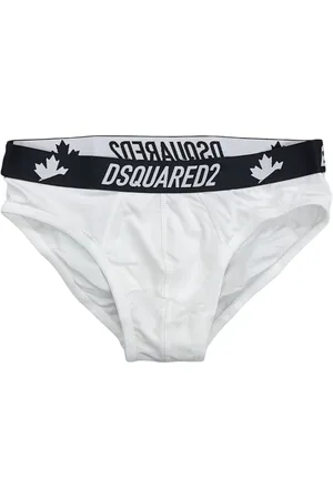 Dsquared2 Bielizna, Mężczyzna, Biały, S, Bawełna, Slip z kanadyjskim logo