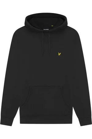 Lyle & Scott Bluzy, Mężczyzna, Czarny, 2XL, Bawełna, Bluza z kapturem Pullover