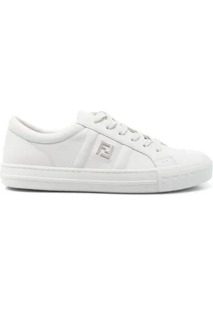 Fendi Buty, Mężczyzna, Biały, 41 1/2 EU, Białe Sneakersy dla stylowego wyglądu