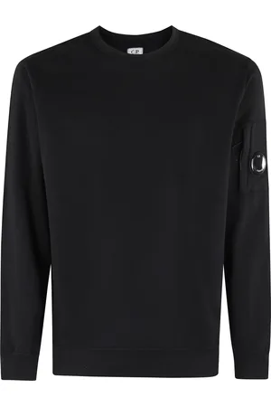 C.P. Company Bluzy, Mężczyzna, Czarny, L, Bluza dresowa z okrągłym dekoltem Cozy Fleece