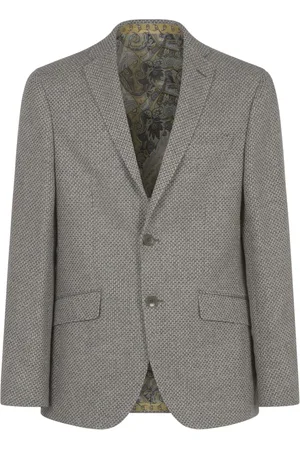 Etro Kurtki, Mężczyzna, Szary, 2XL, Wełna, MRW Jacket Roma