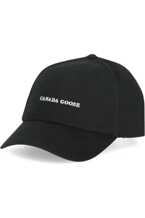 Canada Goose Akcesoria, Mężczyzna, Czarny, ONE SIZE, Bawełna, Czarna bawełniana czapka baseballowa
