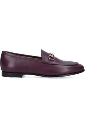 Gucci Buty, Kobieta, Fioletowy, 40 EU, Fioletowe Buty Slip-On z Detalem Horsebit