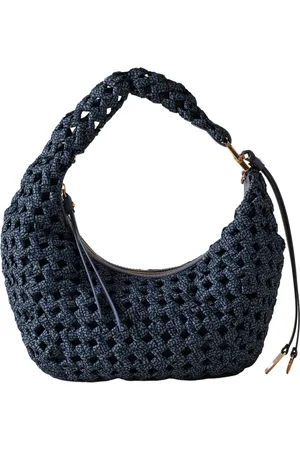 Borbonese Torebki, Kobieta, Niebieski, ONE SIZE, Denim, LA Nido Hobo Mini
