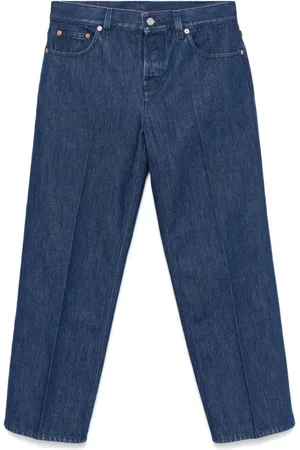 Gucci Jeansy, Kobieta, Niebieski, W30, Denim, Niebieskie Indigo Klasyczne Jeansyy na Guziki