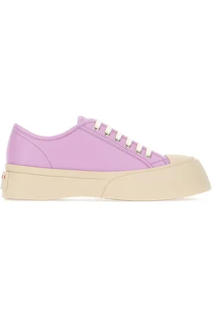 Marni Buty, Kobieta, Fioletowy, 36 EU, Skóra, Sneakersy Pablo Low-Top