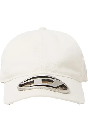 Diesel Akcesoria, unisex, Biały, S, Bawełna, Czapka z daszkiem Baseball Cap