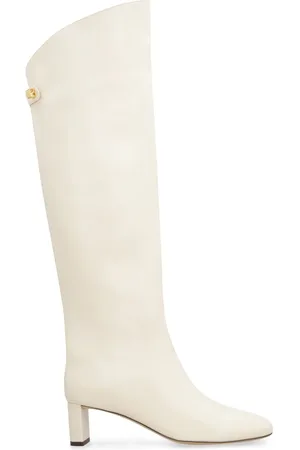 Maison Skorpios Buty, Kobieta, Beżowy, 36 EU, Skórzane Okrągłe Buty