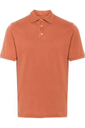 FEDELI Koszulki, Mężczyzna, Pomarańczowy, 3XL, Bawełna, Bawełniana koszulka polo Slim Fit