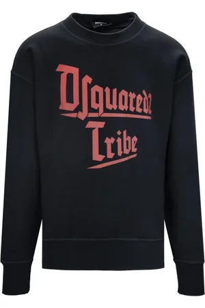 Dsquared2 Bluzy, Mężczyzna, Czarny, M, Bawełna, Bluza dresowa typu Pullover