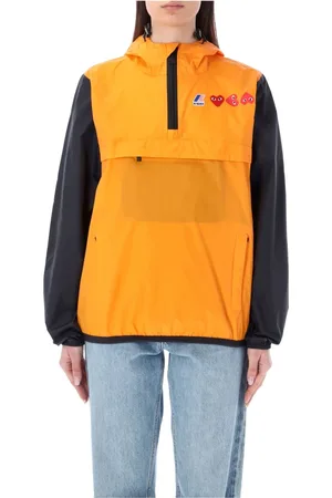 Comme des Garçons Sport, unisex, Pomarańczowy, M, Bluza z kapturem Half Zip